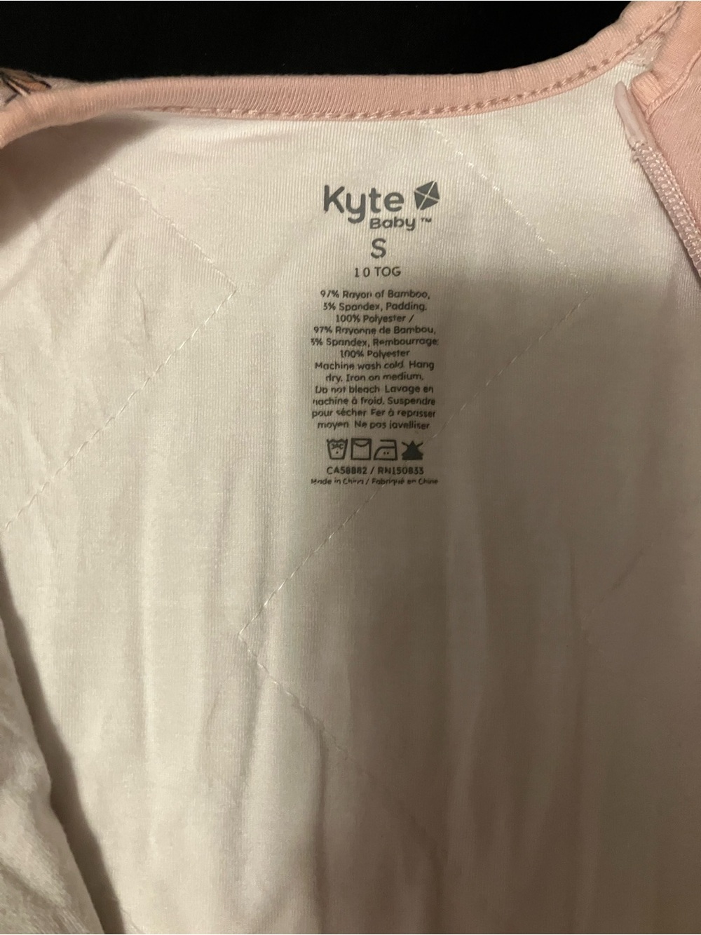 Kyte Baby Sleeveless Pink Butterfly Sleep Sack - Picture 2 of 4